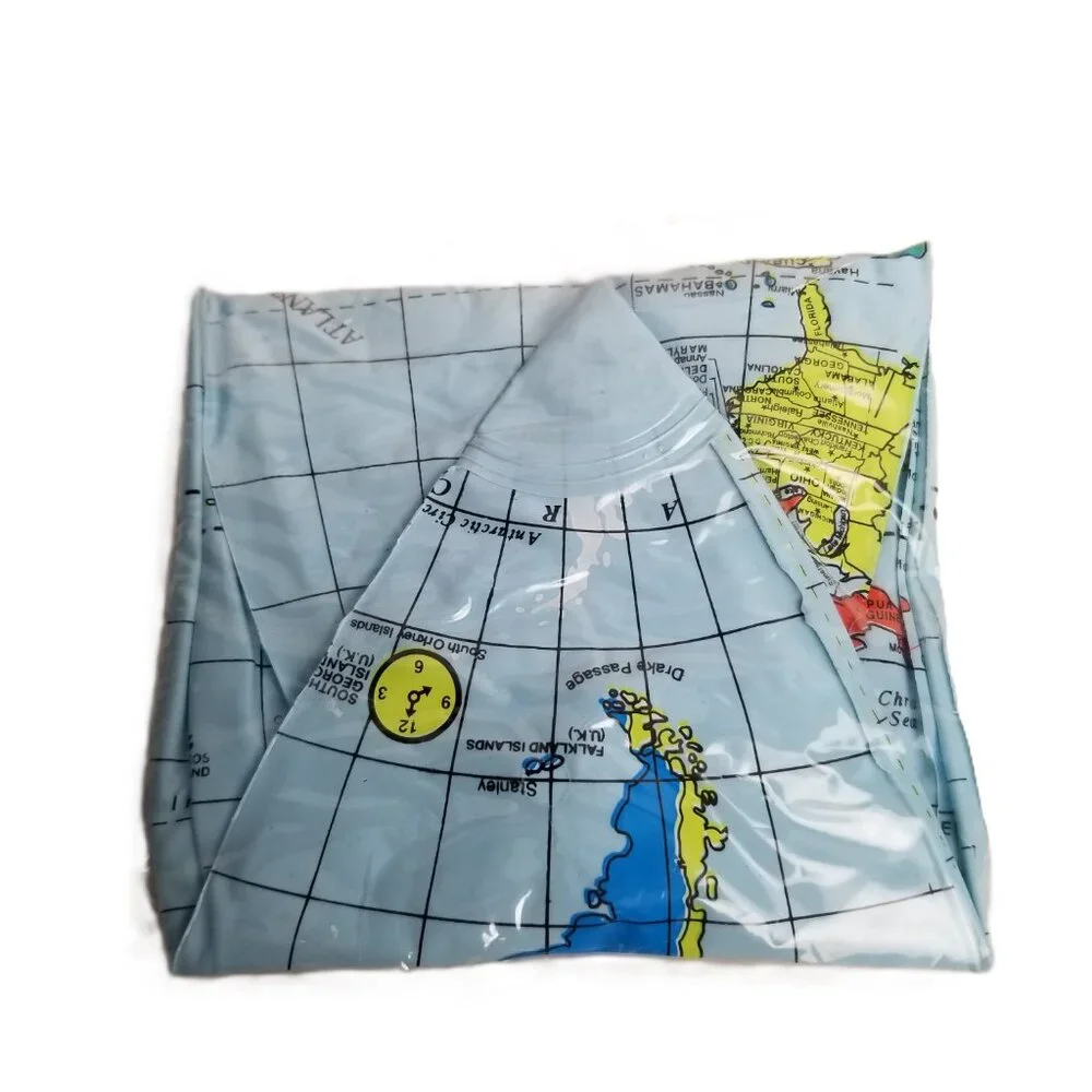 Inflatable World Globe Educational Map Ball NEW Geography Teaching Learning Toy